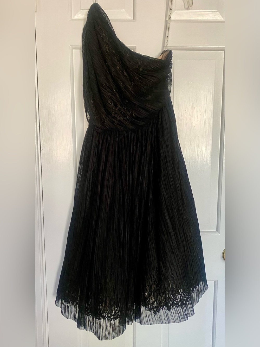 Tracy Reese one shoulder formal lace dress NWT